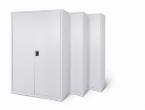 3x Biurowa szafa metalowa szeroka na akta, model MILANO-2