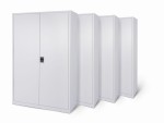 4x Biurowa szafa metalowa szeroka na akta, model MILANO-2