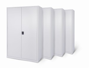 4x Biurowa szafa metalowa szeroka na akta, model MILANO-2