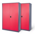 2x Biurowa szafa metalowa szeroka na akta, model MONACO-2