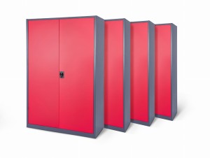 4x Biurowa szafa metalowa szeroka na akta, model MONACO-2 