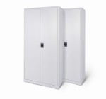 2x Biurowa szafa metalowa dwudrzwiowa na akta, model MILANO