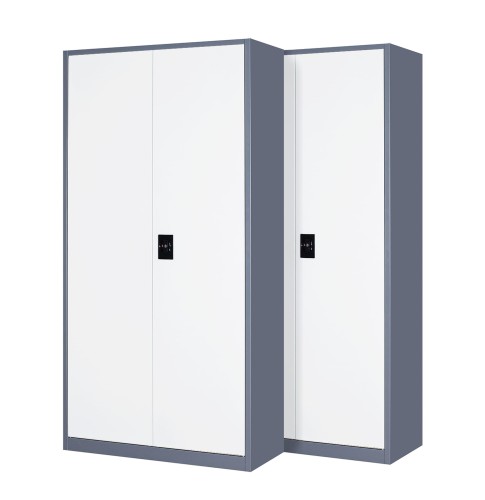 2x Biurowa szafa metalowa dwudrzwiowa na akta, model TORINO