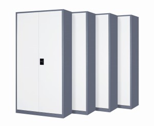 4x Biurowa szafa metalowa dwudrzwiowa na akta, model TORINO