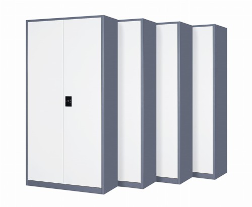 4x Biurowa szafa metalowa dwudrzwiowa na akta, model TORINO