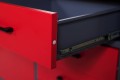 Stół warsztatowy AMSTERDAM, 1700 x 850 x 600 mm, antracytowo-czerwony
