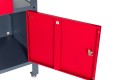Stół warsztatowy LONDYN, 1200 x 850 x 600 mm, antracytowo-czerwony
