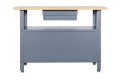 Stół warsztatowy LONDYN, 1200 x 850 x 600 mm, antracytowo-niebieski