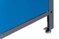 Stół warsztatowy LONDYN, 1200 x 850 x 600 mm, antracytowo-niebieski