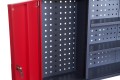 Szafa warsztatowa wisząca, 1200 x 600 x 200, antracytowo-czerwona