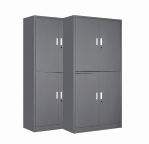 2x Biurowa dzielona szafa metalowa na akta, model BARI-S