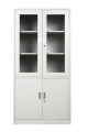 Biurowa przeszklona szafa metalowa na akta, model RIVOLI