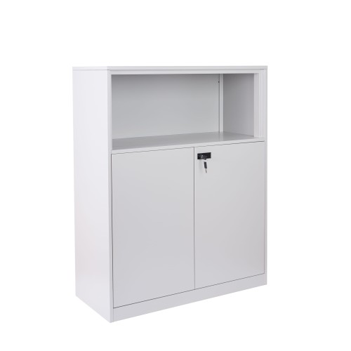 Metalowa szafka dwudrzwiowa z wnęką, model BILBAO 