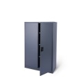 Biurowa szafa metalowa na akta antracytowa, model IMPERIA