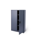 Biurowa szafa metalowa na akta antracytowa, model IMPERIA