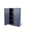 Biurowa szafa metalowa na akta antracytowa, model IMPERIA