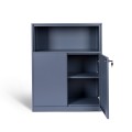Metalowa szafka dwudrzwiowa z wnęką, model MALAGA