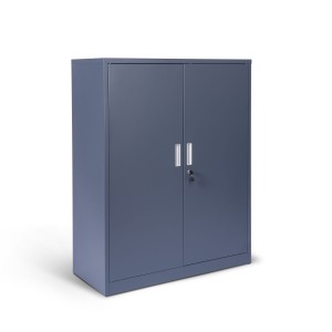 Metalowa szafka dwudrzwiowa antracytowa, model ROMA